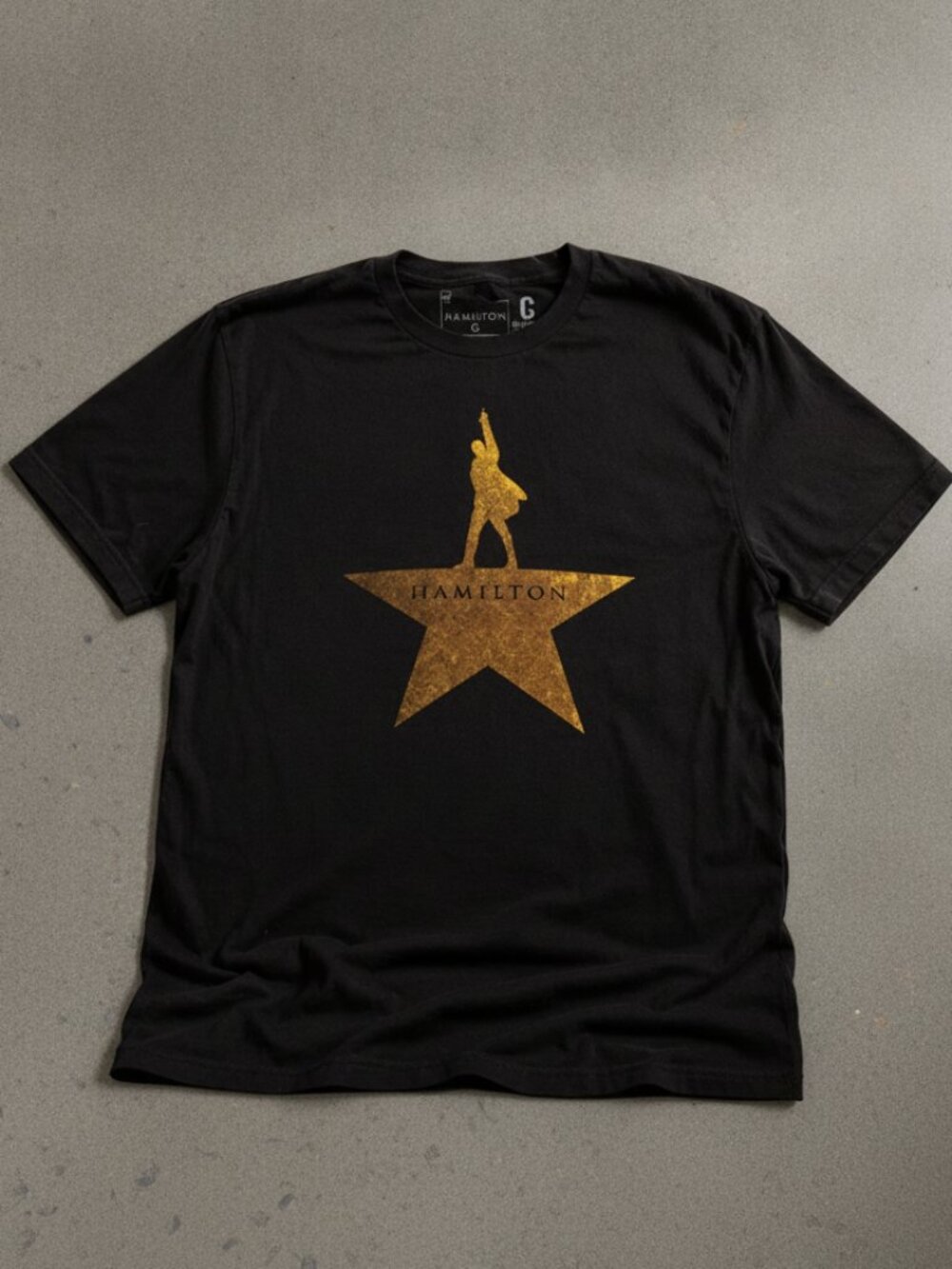 Musical Theater Star Graphic T-Shirt – Black & Gold Broadway Inspired Tee
